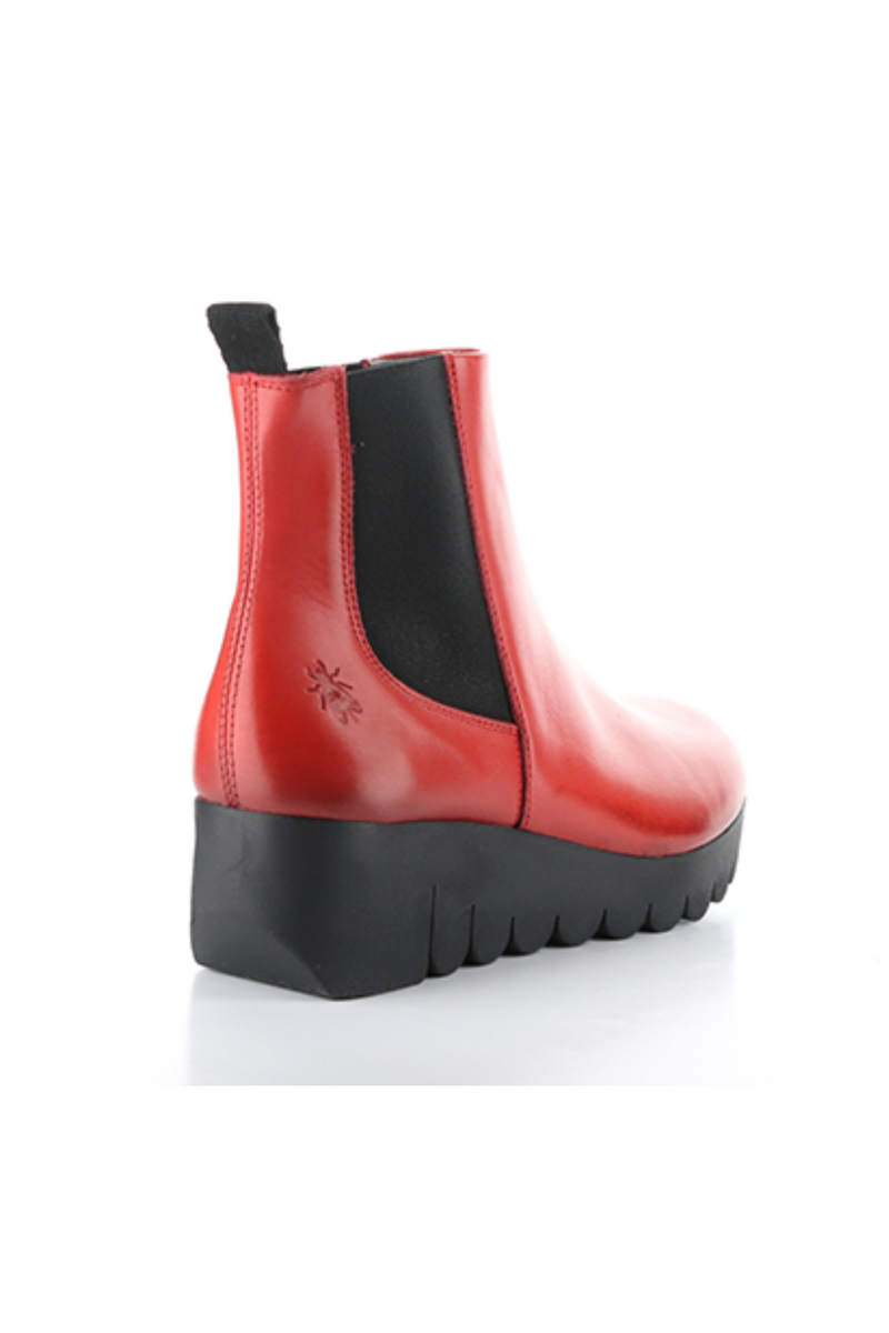 Fly London Ankle Boot - Style Vaze, red, back