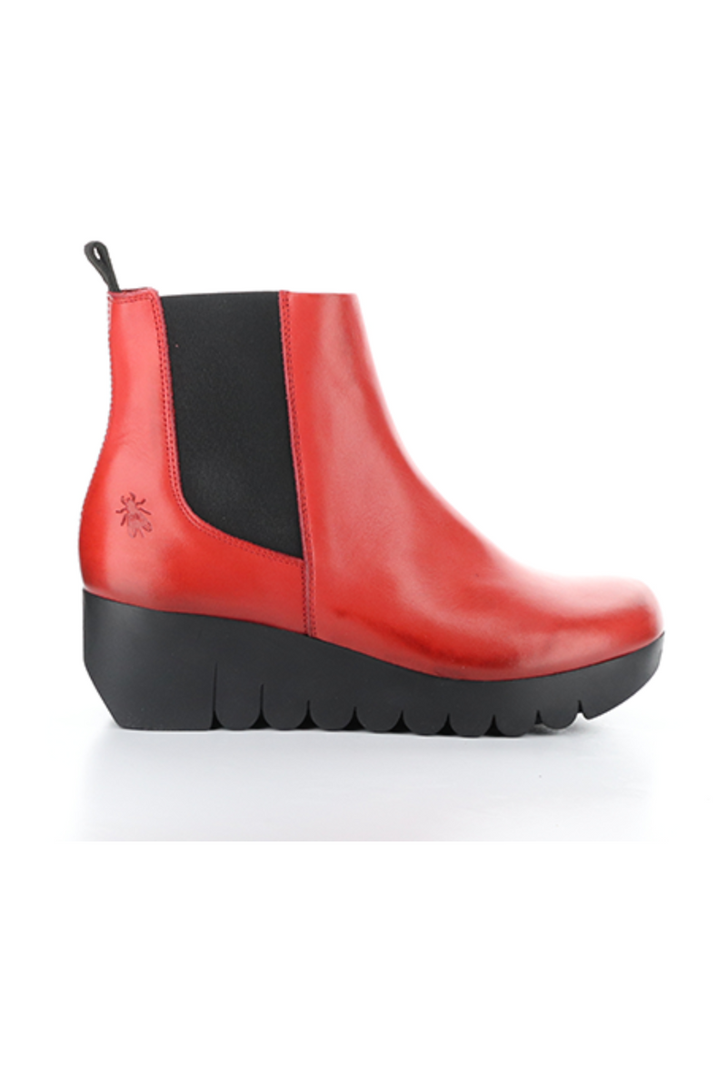 Fly London Ankle Boot - Style Vaze, red, outside2