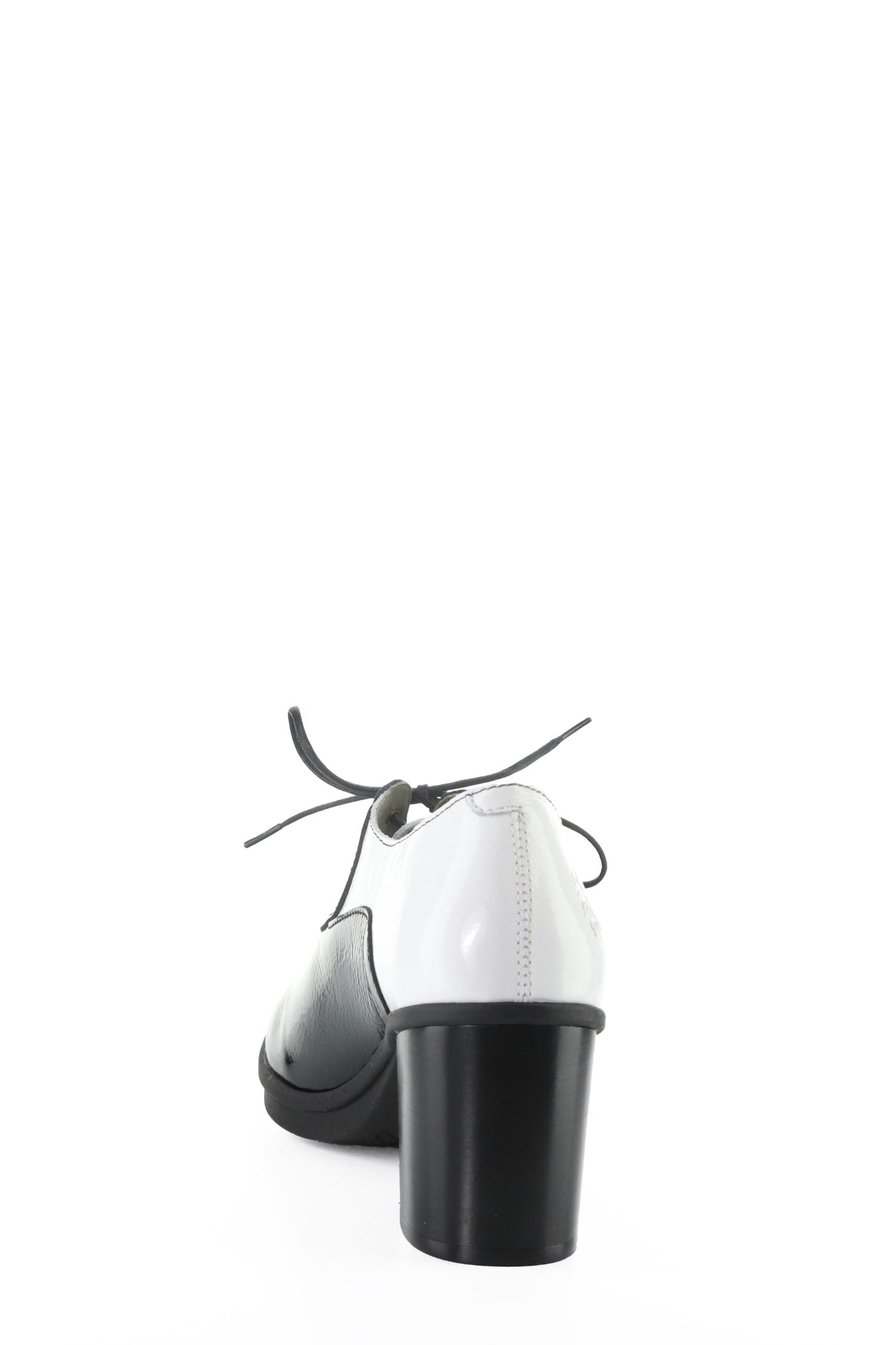 Back view of Fly London Block Heel Pump - Style Geil