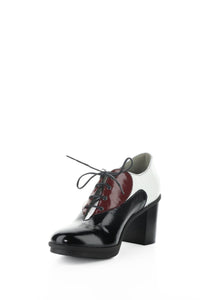 Front inside angle view of Fly London Block Heel Pump - Style Geil