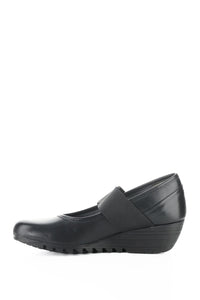 Inside view of Fly London Wedge Pump - Style Olid in black