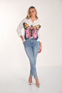 Outfit2 of Frank Lyman Bling Skinny Jeans - Style 266528