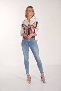 Outview view of Frank Lyman Bling Skinny Jeans - Style 266528