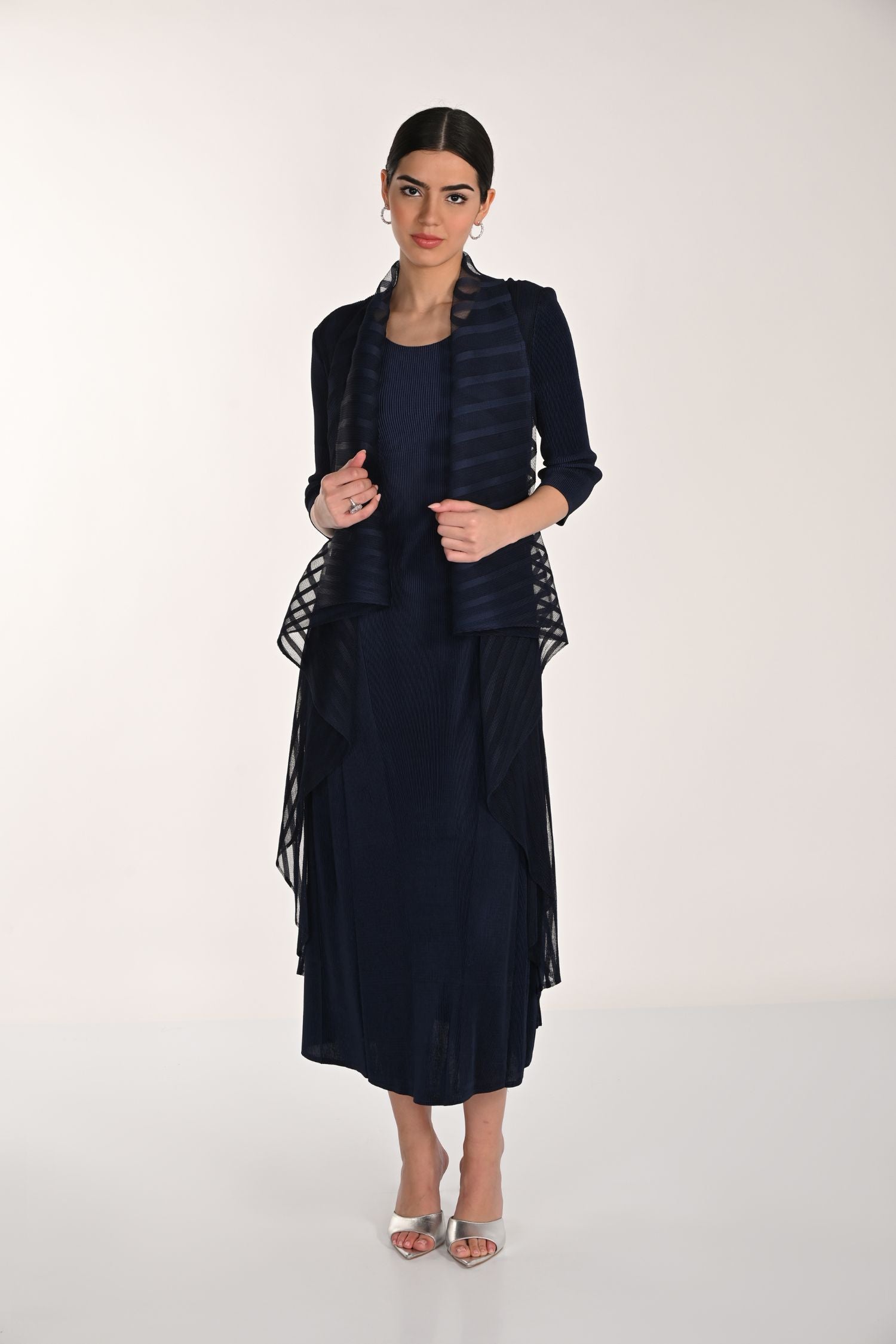 Back view of Frank Lyman Dress with Attached Jacket - Style 268506