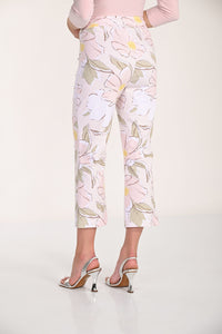 Back view of Frank Lyman Floral Crop Pant – Style 266156