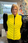 Front view of Fransden Lightweight Down Vest - Style 529 in sunshine