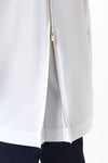 Back zipper view of Joseph Ribkoff Blouse - Style 253923-OW in white