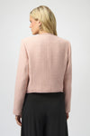 Joseph Ribkoff Bouclé Collarless Jacket with Buttons - Style 254903 back view