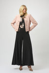 Outfit view of Joseph Ribkoff Bouclé Collarless Jacket with Buttons - Style 254903 in rose