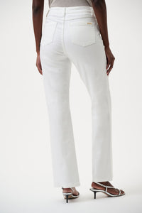 Back view of Joseph Ribkoff Brooke Bootcut Jean - Style 251967 in white