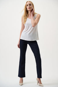 Outfit view of Joseph Ribkoff Brooke Bootcut Jean - Style 251967 in dark blue