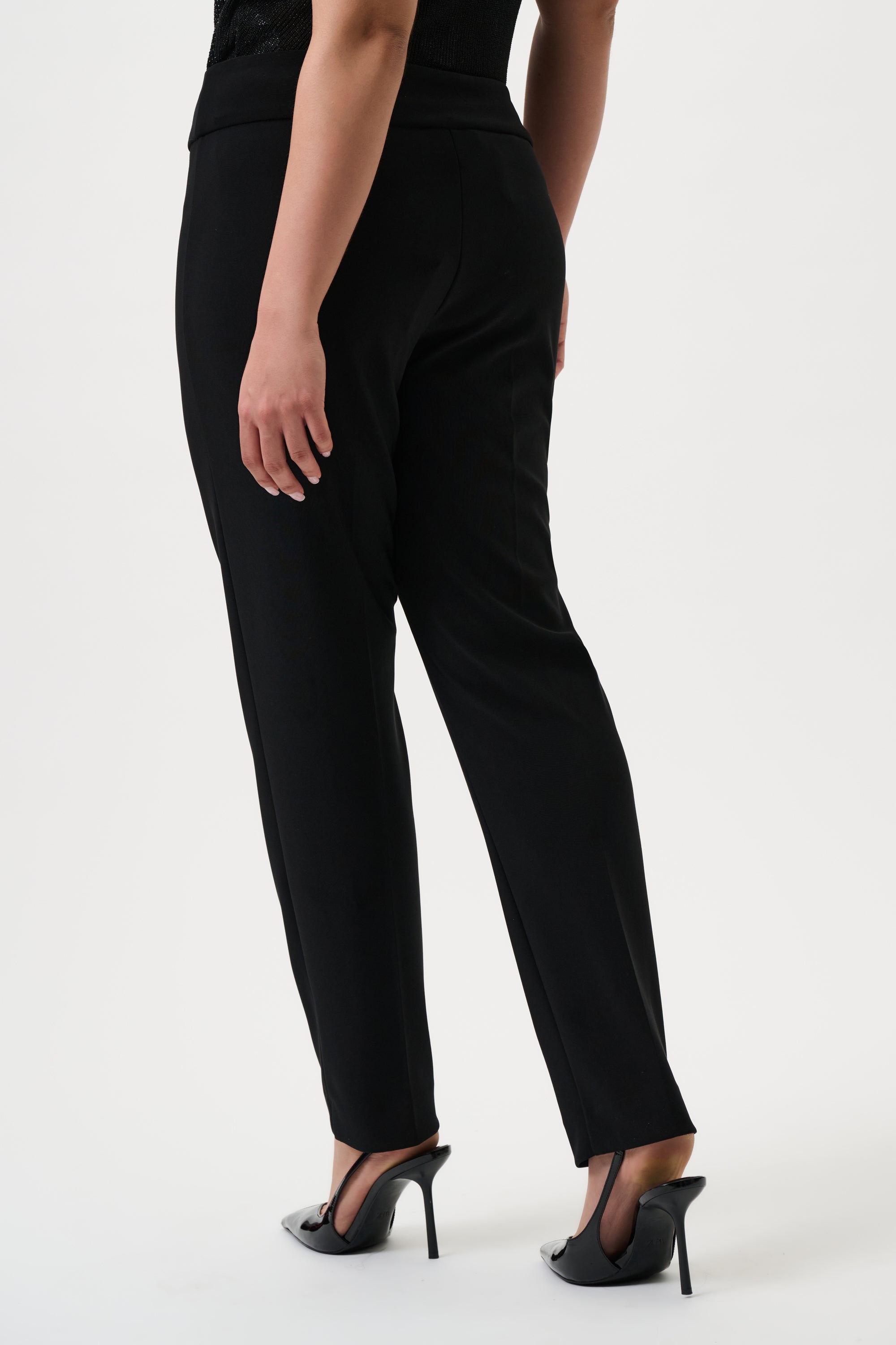 Back view2 of Joseph Ribkoff Classic Tailored Slim Pant - Style 144092 in black