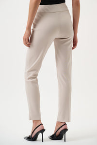 Back view of Joseph Ribkoff Classic Tailored Slim Pant - Style 144092 in moonstone
