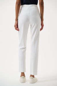 Back view of Joseph Ribkoff Classic Tailored Slim Pant - Style 144092 in vanilla