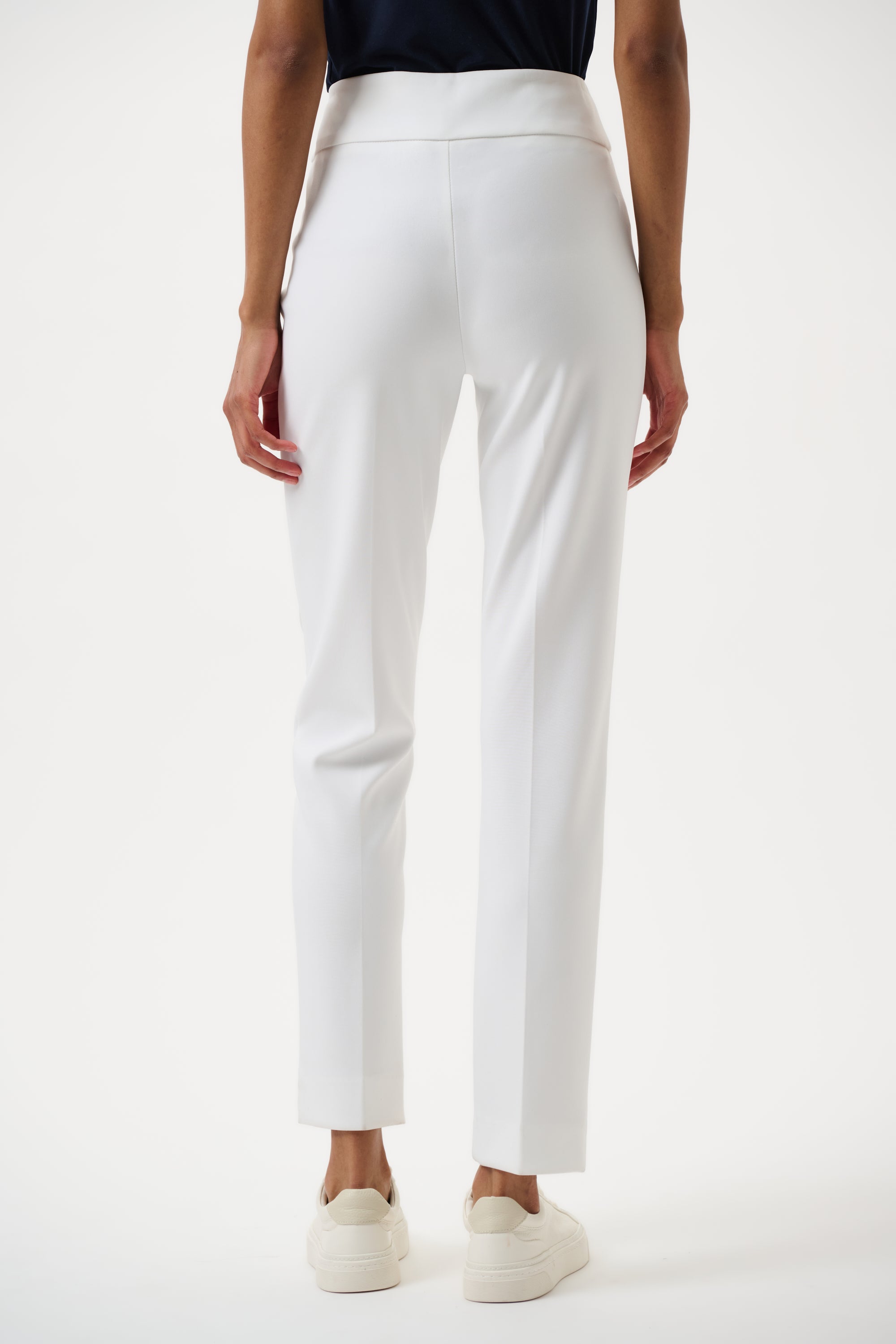 Back view of Joseph Ribkoff Classic Tailored Slim Pant - Style 144092 in vanilla