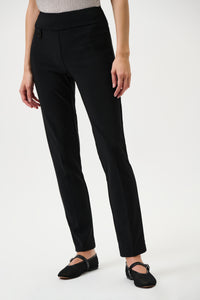 Front view of Joseph Ribkoff Classic Tailored Slim Pant - Style 144092 in black