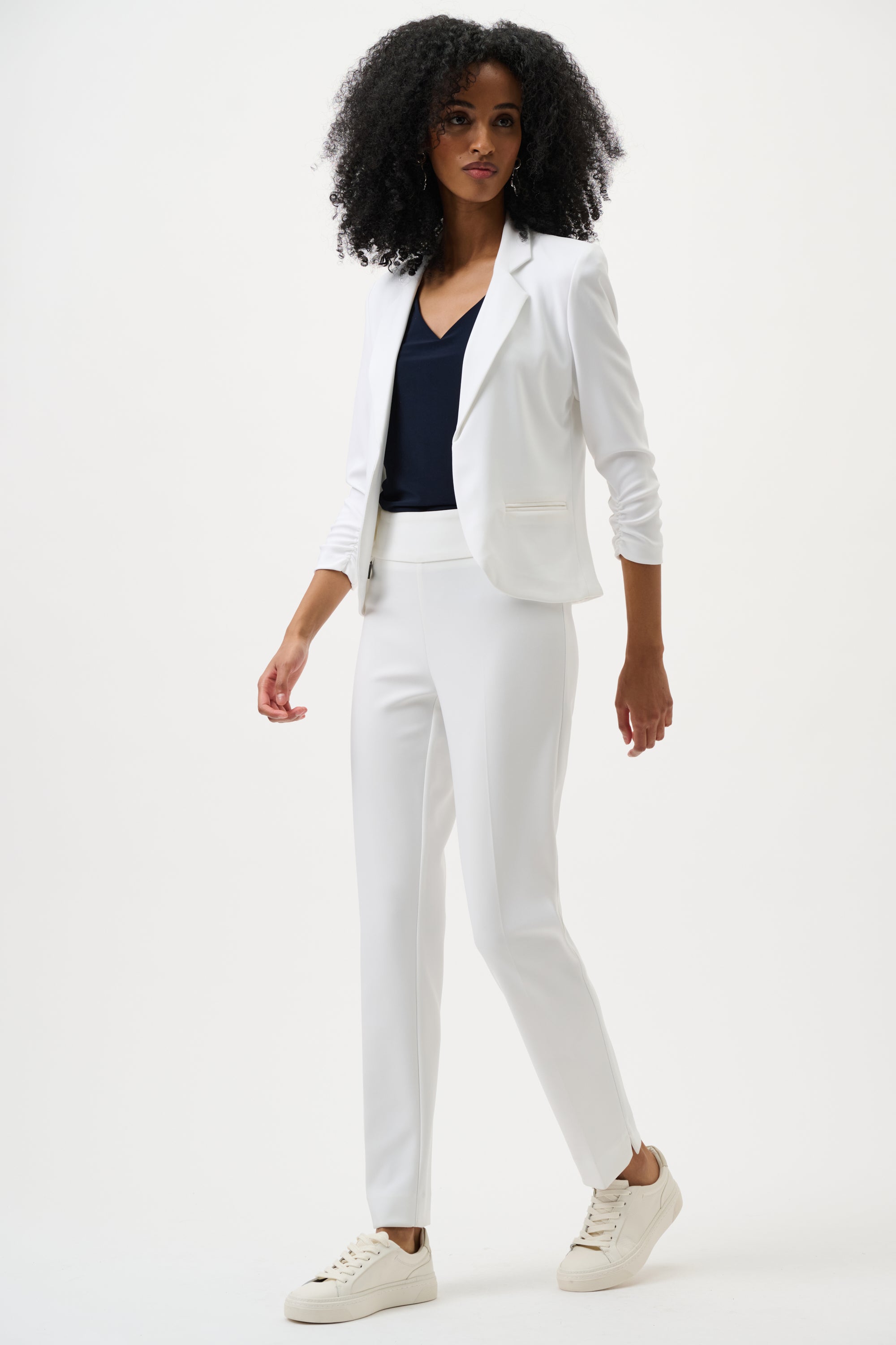 Outfit2 of Joseph Ribkoff Classic Tailored Slim Pant - Style 144092 in vanilla