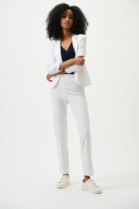 Outfit view of Joseph Ribkoff Classic Tailored Slim Pant - Style 144092 in vanilla
