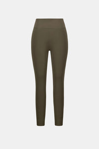 Flat lay view of Joseph Ribkoff Compression Legging - Style 261625 in green