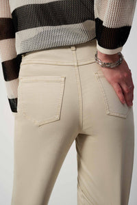 Back closeup of Joseph Ribkoff Culotte Jeans - Style 251901-MS in moonstone