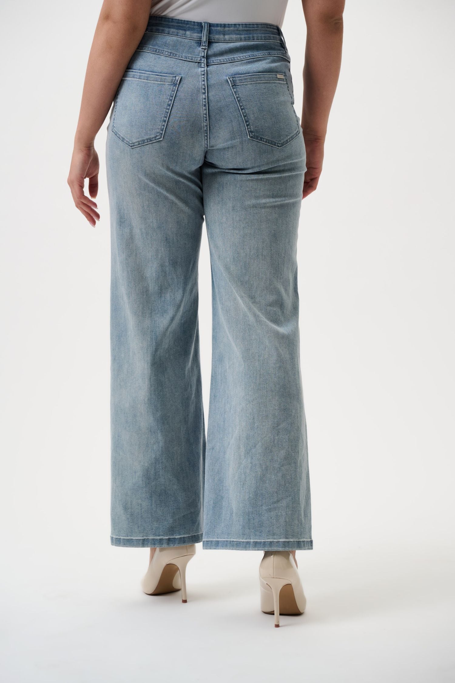 Joseph Ribkoff Goldie Classic Wide-Leg Stretch Jeans - Style