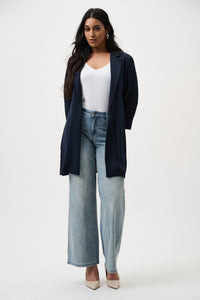 Outfit view2 of Joseph Ribkoff Goldie Classic Wide-Leg Stretch Jeans - Style 251968 in light denim
