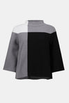 Off model view of Joseph Ribkoff Jacquard Colour Block Pullover Sweater - Style 253907