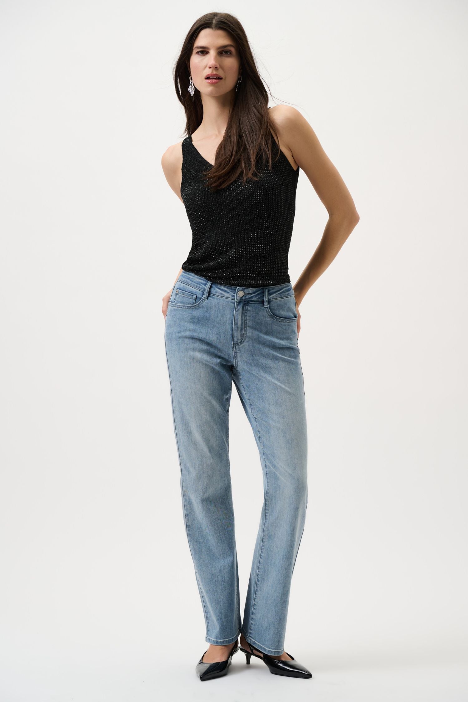 Joseph Ribkoff Metallic Knit Camisole - Style 252915 – Close To