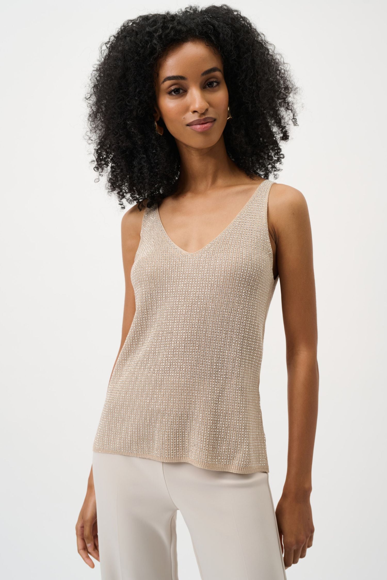 Joseph Ribkoff Metallic Knit Camisole - Style 252915 – Close To