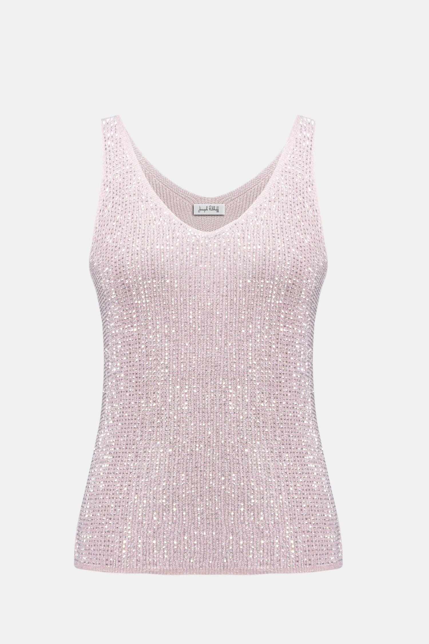 Off model view of Joseph Ribkoff Metallic Knit Camisole - Style 252915-PP
