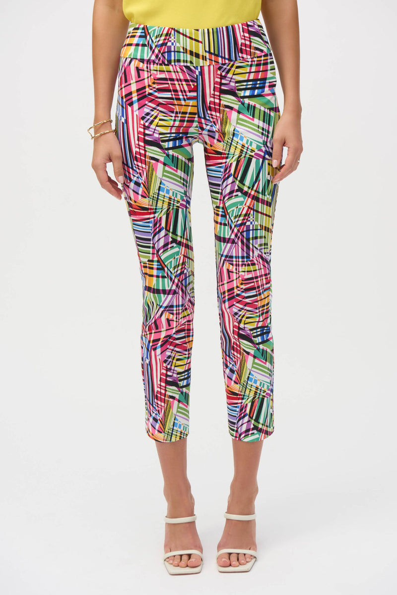 Front view of Joseph Ribkoff Millenium Crop Pant - Style 252233-BM