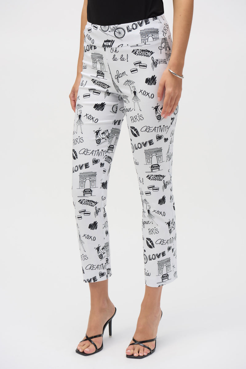 Front view of Joseph Ribkoff Millennium Straight Leg Pants - Style 252233