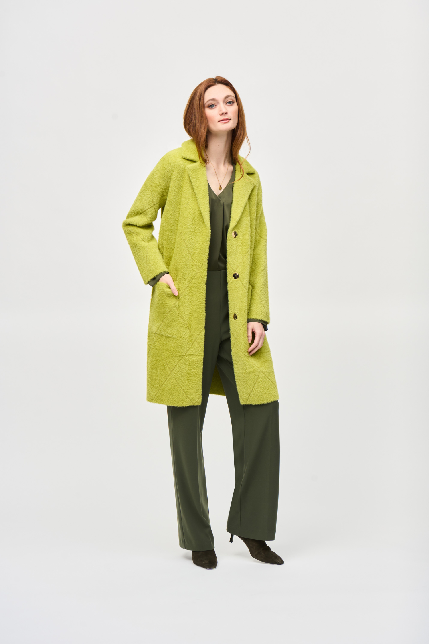 Joseph Ribkoff Notched Collar Coat Style 233951