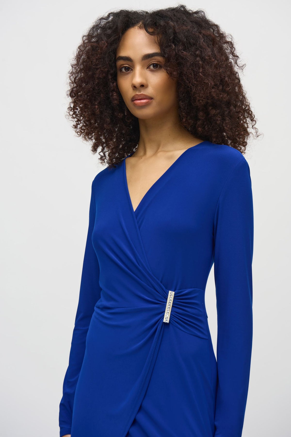 Joseph_Ribkoff_Silky_Knit_Wrap_Culotte_Jumpsuit_-_Style_244155_-_front_view_closeup