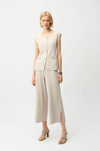 Outfit view of Joseph Ribkoff Viscose Blend Fitted Vest - Style 261938