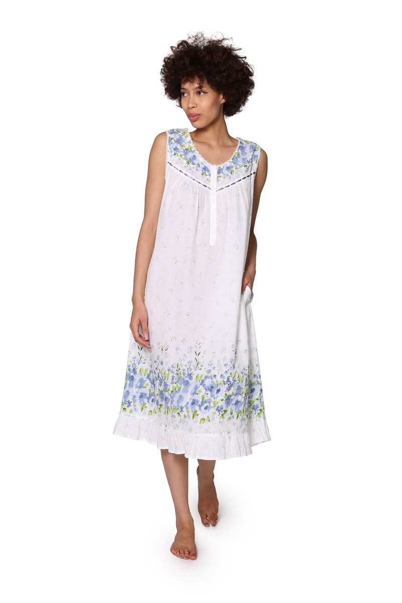 Front view of La Cera Cotton Nightgown - Style 1209G