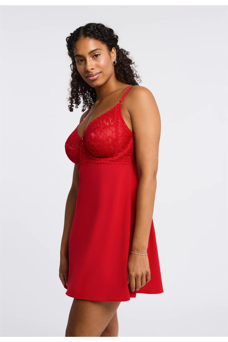 Montelle Lacy Full Cup Muse Babydoll Set - Style 9306, side