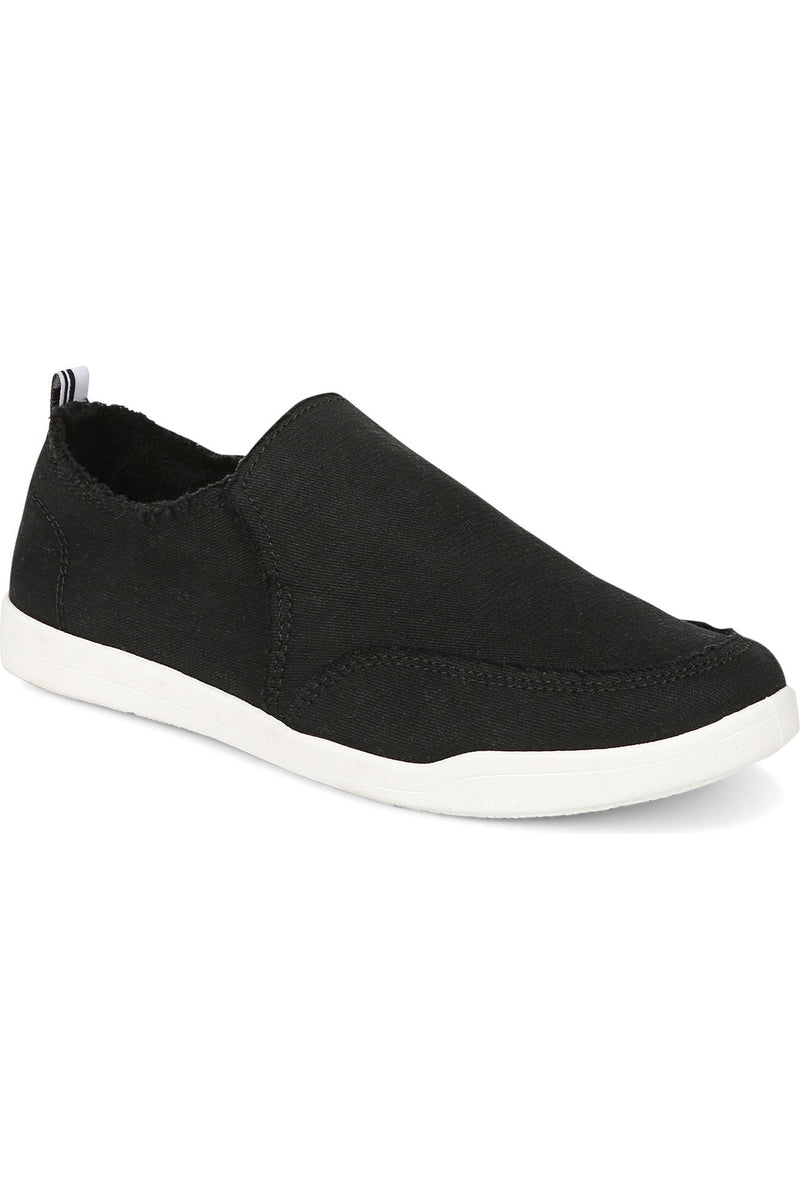 Vionic Canvas Slip-On Flat - Style Malibu BLK, angle