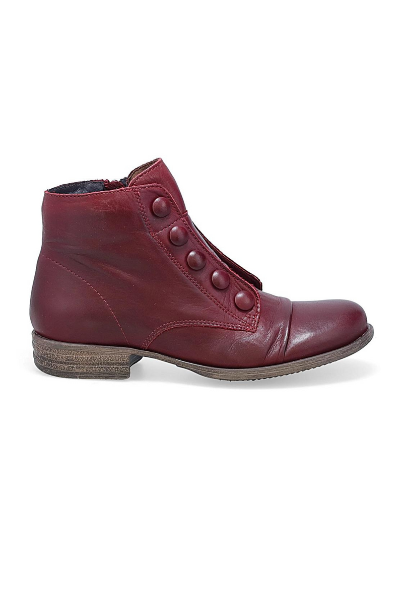 Miz Mooz Antique Ankle Boot - Style Louise, bourdeaux, side