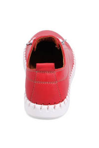 Miz Mooz Fashion Sneaker - Style Mackee, red, back