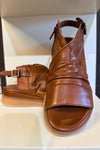 Front view of pair of Miz Mooz Sandal - Style Conor in brandy