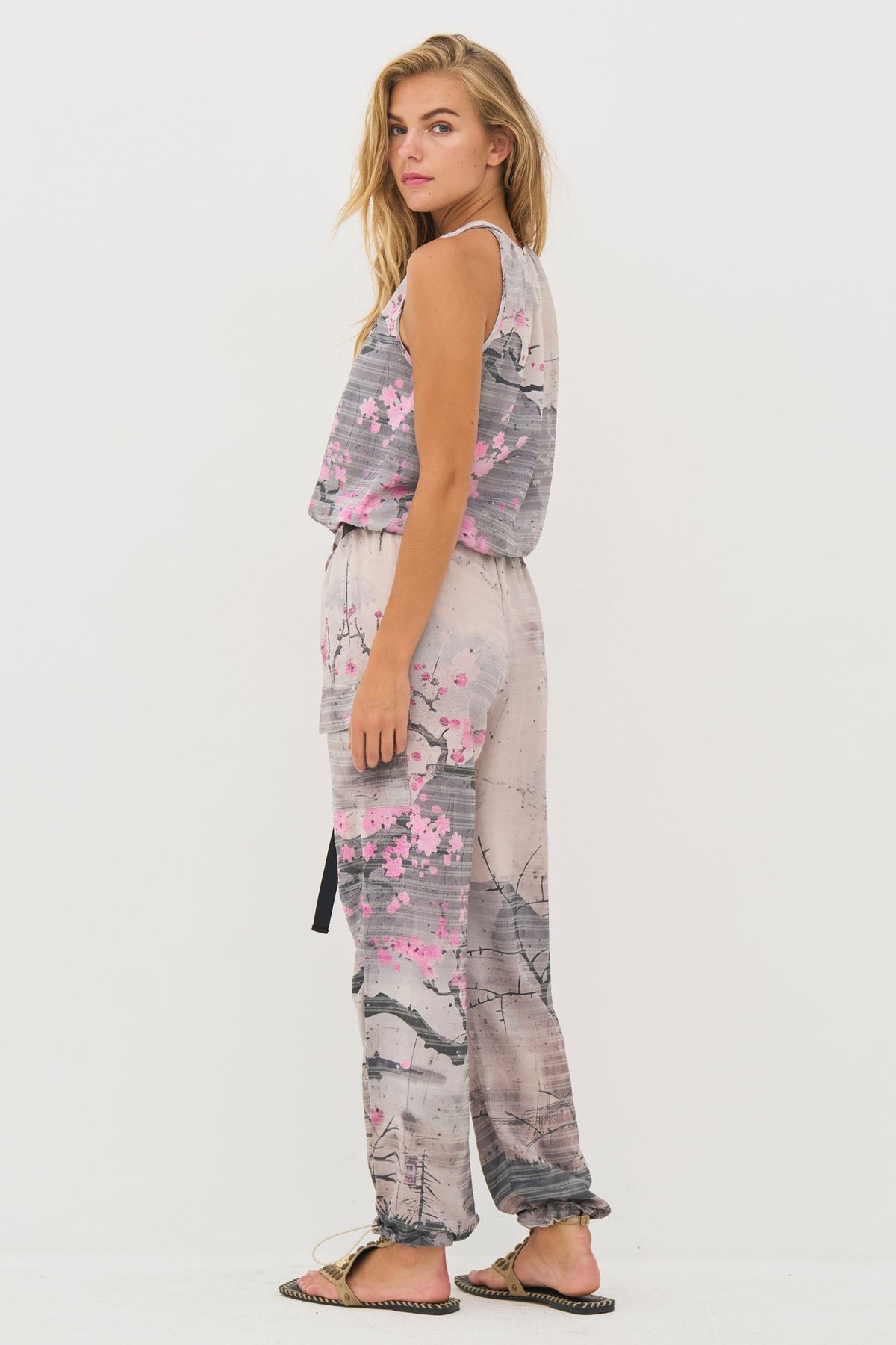 Side view of NU Denmark Sleeveless Top - Style 8813-46