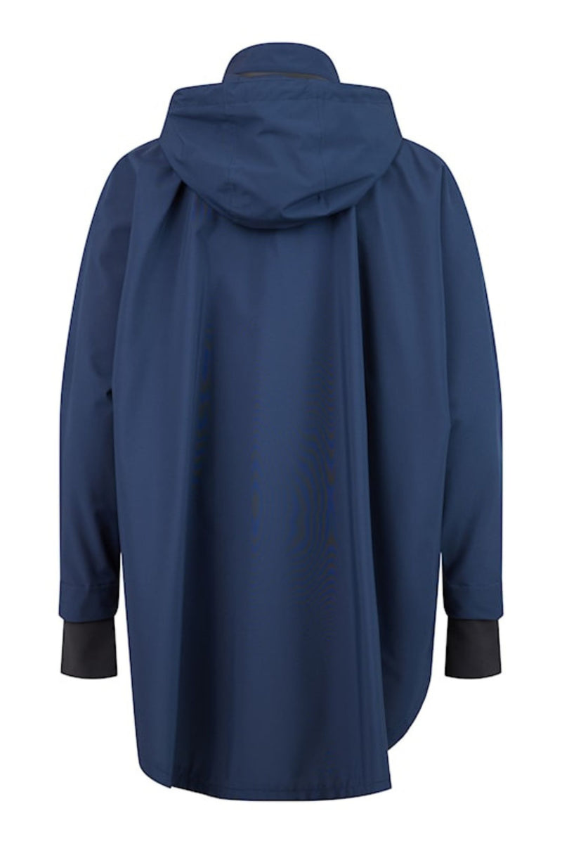 Back view of navy Normann Rain Jacket - Style 1094