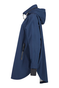 Side view of navy Normann Rain Jacket - Style 1094