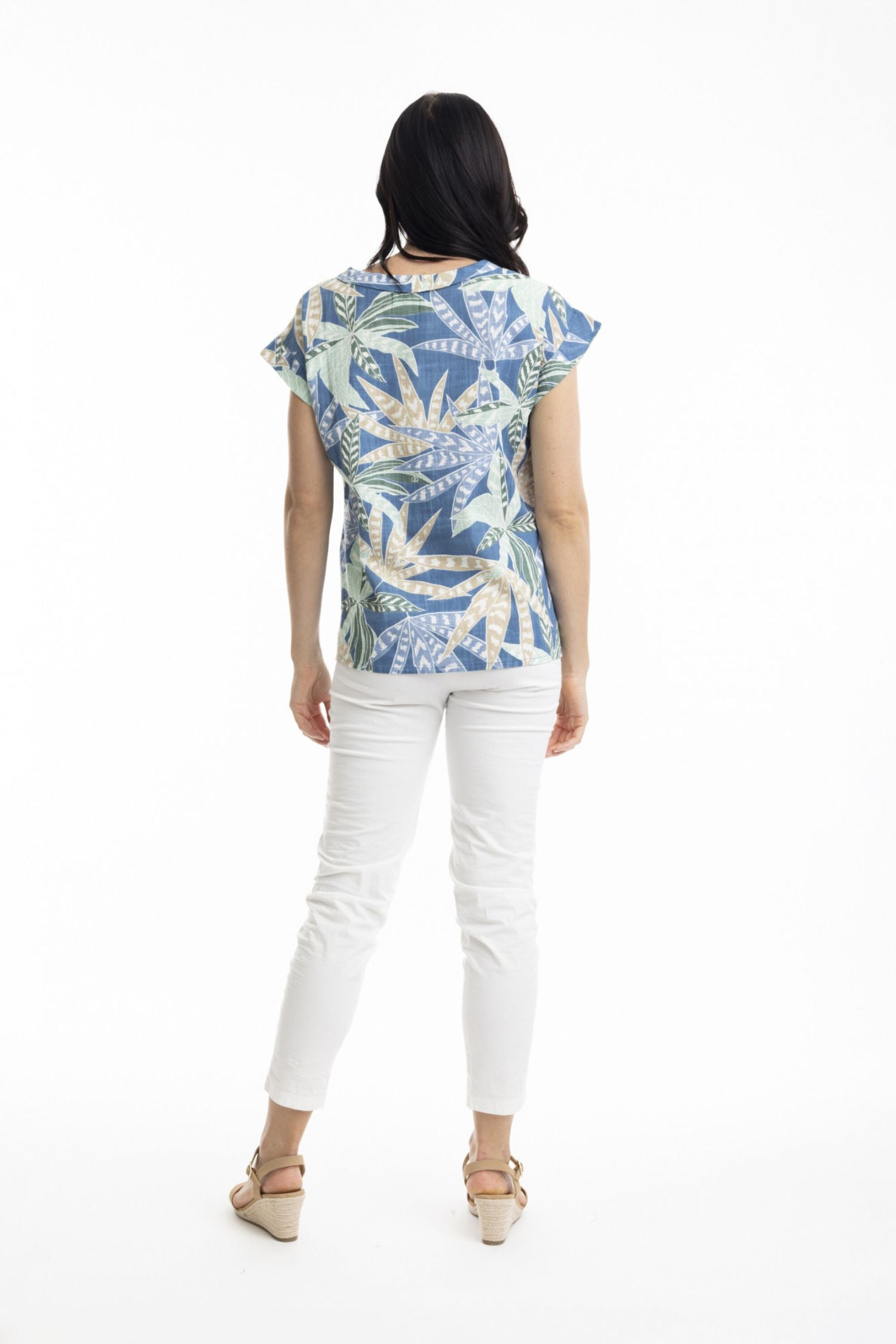 Back view of Orientique Fitzroy Top - Style 22983