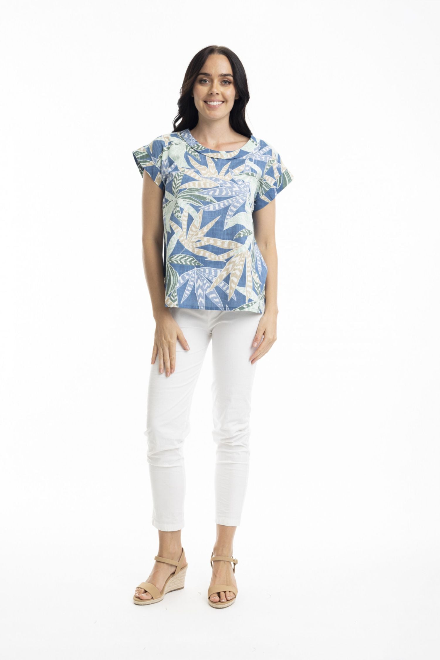 Front view2 of Orientique Fitzroy Top - Style 22983