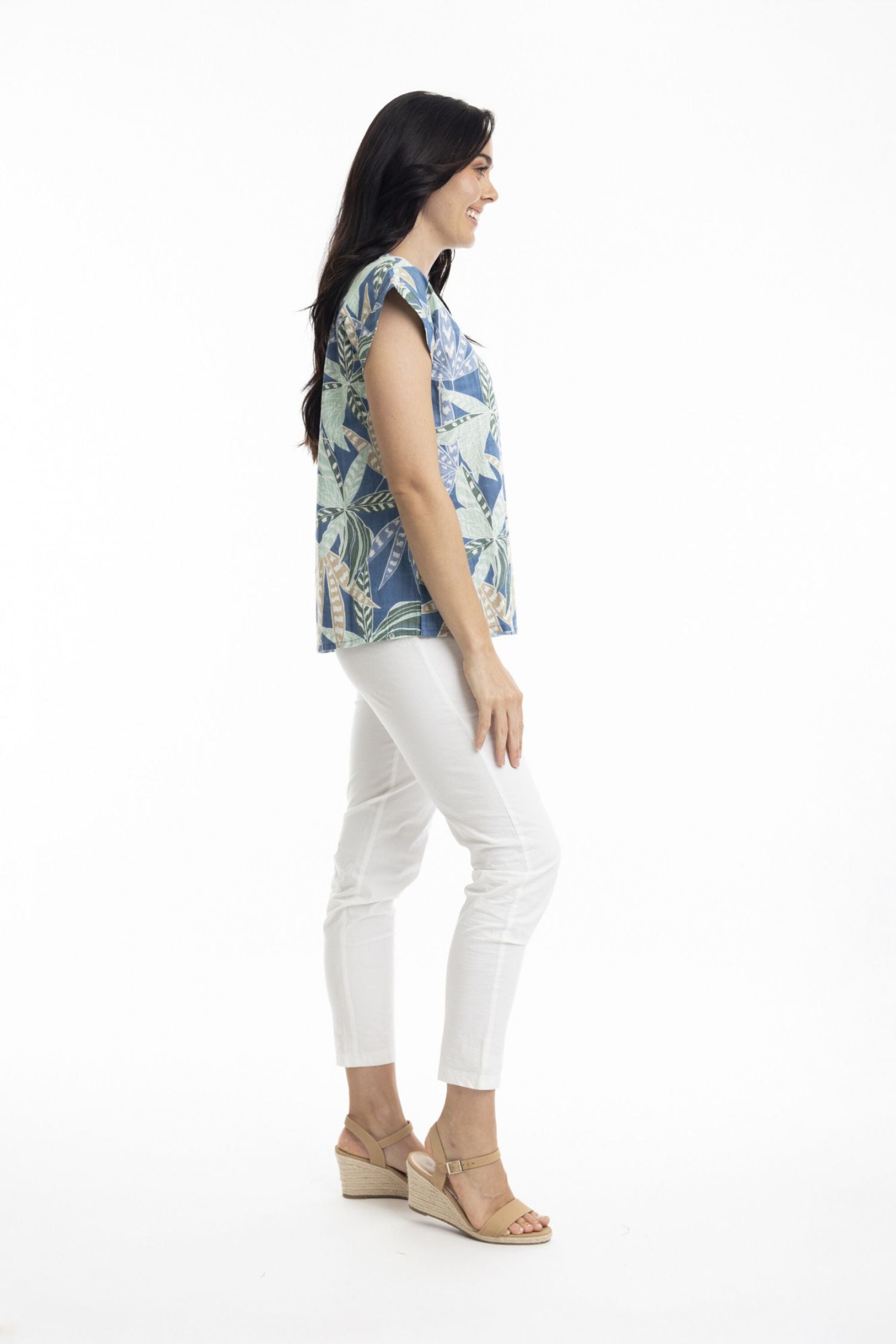 Side view2 of Orientique Fitzroy Top - Style 22983
