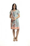 Front view of Orientique Ishigaki Dress - Style 20022