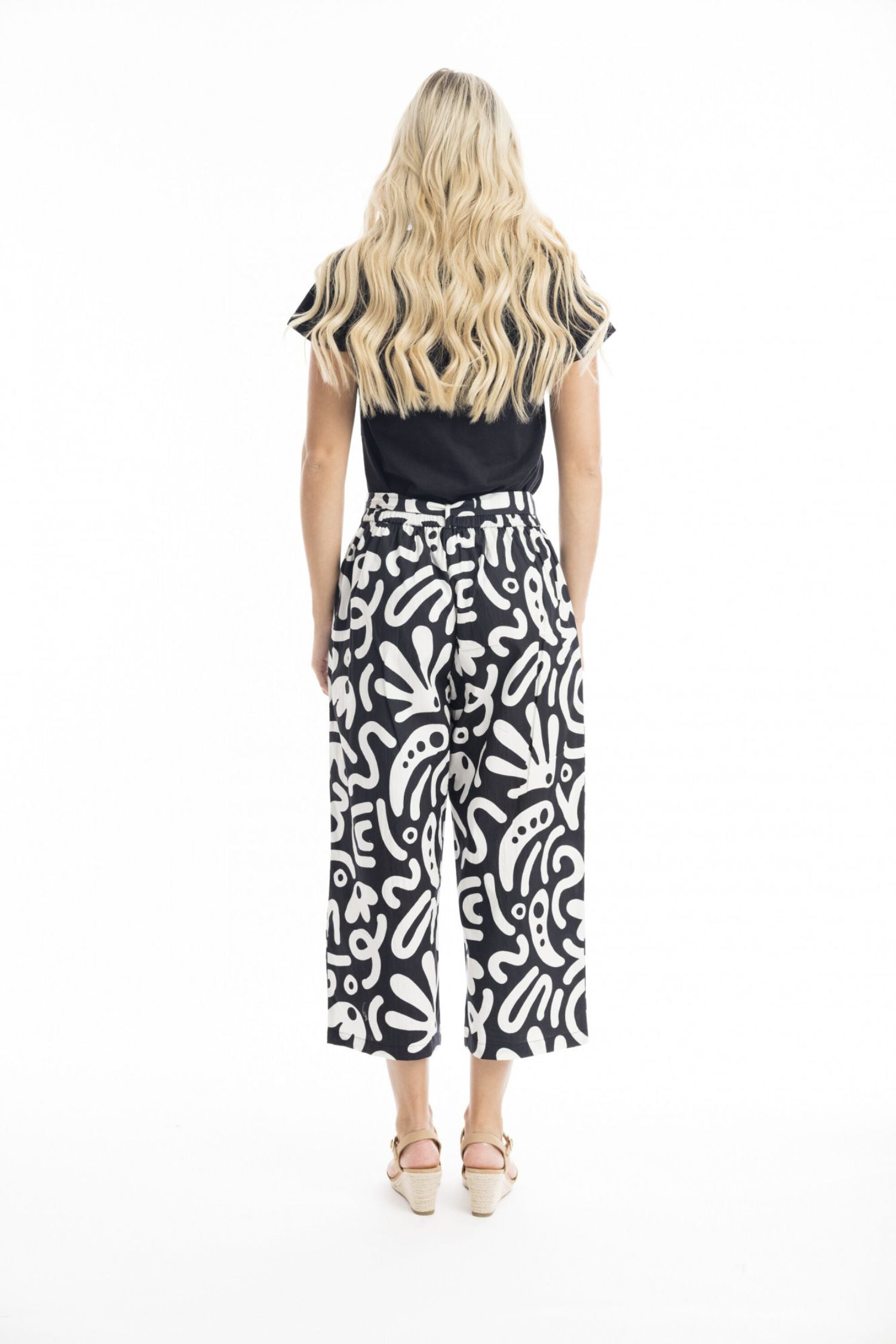 Back view of Orientique Poplin Pant - Style 4634