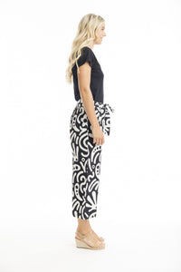 Side view2 of Orientique Poplin Pant - Style 4634